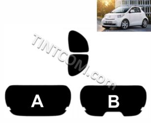                                 Pre Cut Window Tint - Toyota IQ (3 doors, hatchback, 2009 - 2012) Solar Gard - NR Smoke Plus series
                            